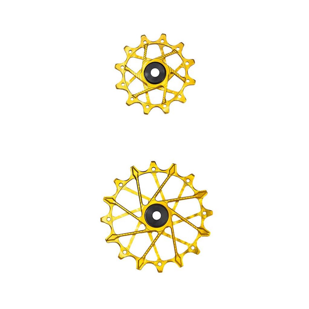 Garbaruk Derailleur Pulleys for SRAM 11/12-speed Rear Derailleurs with Garbaruk Cage (Pair) - 12T + 16T