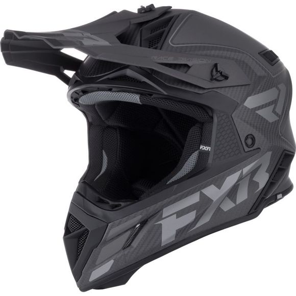 FXR HELIUM CARBON 2026 cross helmet - BlackRef: FXR1753