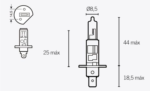 Bihr H1 12V 55W Universal BulbRef: BI00364A / 1079304