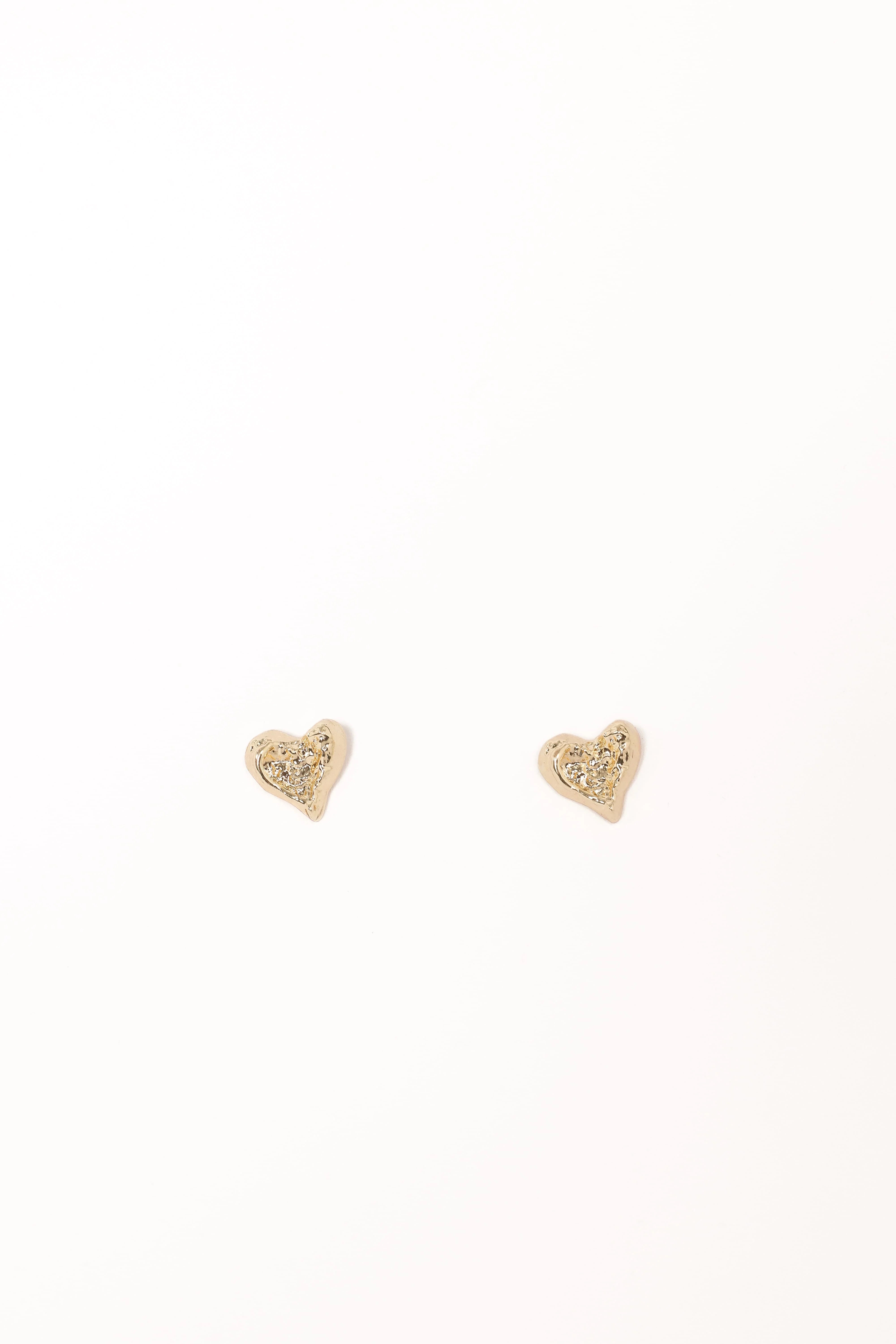 Shanice Heart Earrings - Gold