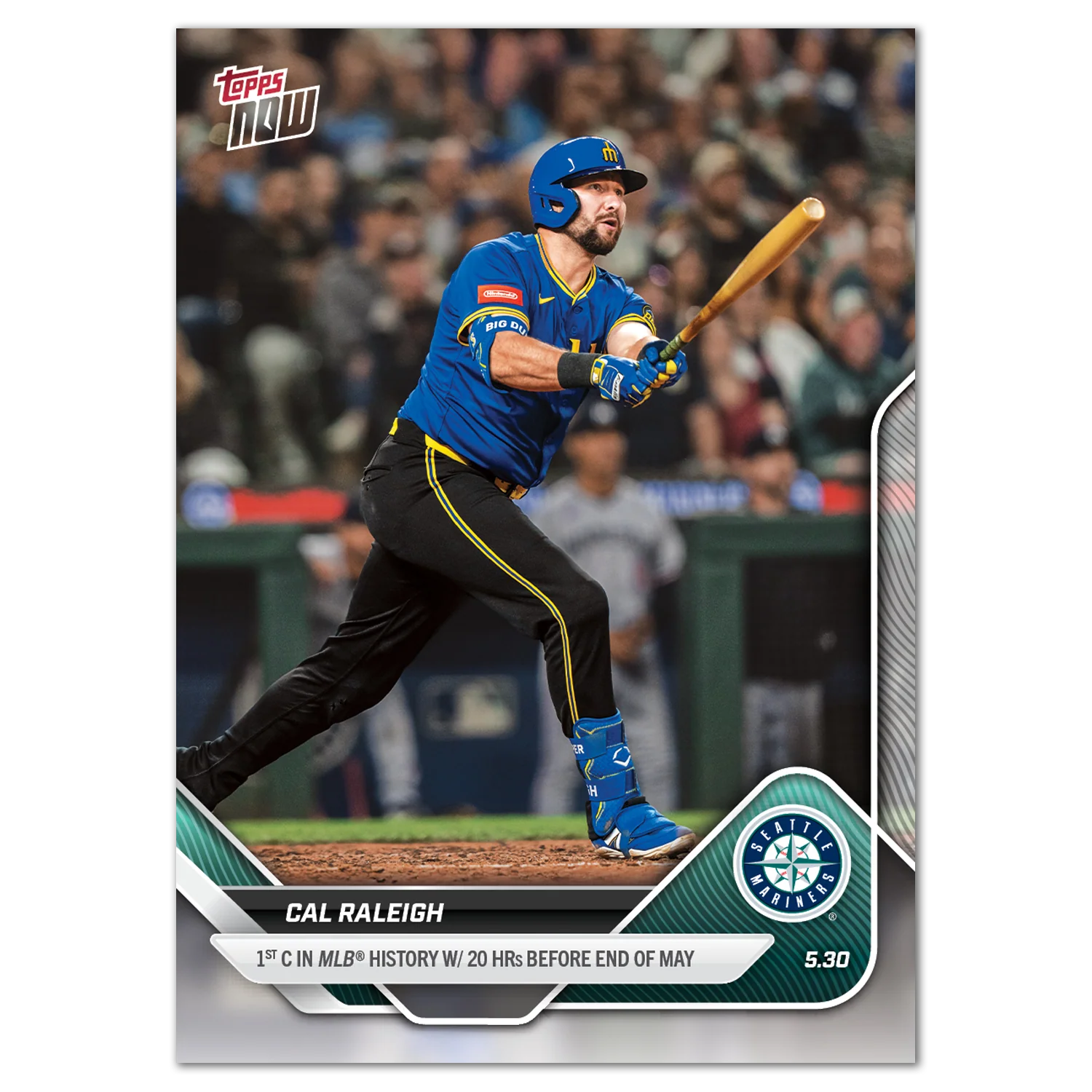 Cal Raleigh - 2025 MLB Topps NOW® - Card 237