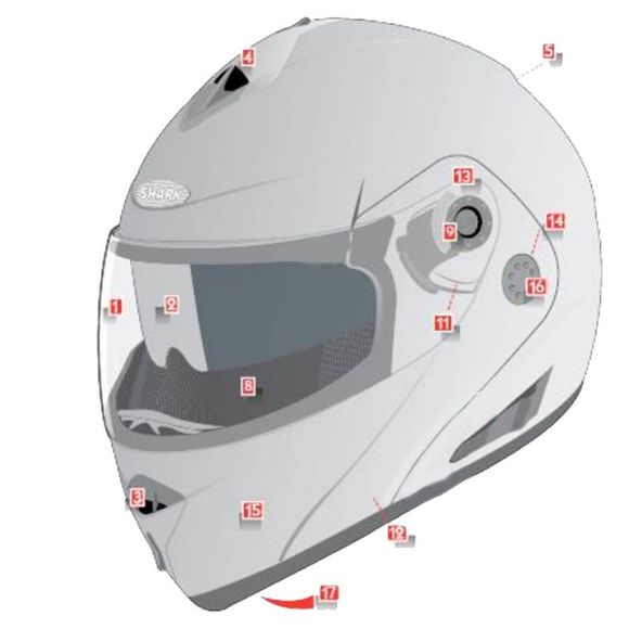 Shark Openline Ventilation - BlackRef: SH1148
