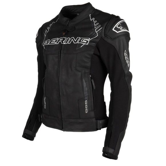 Bering Hunt -R Motorcycle Jacket - Black / WhiteRef : BR1258