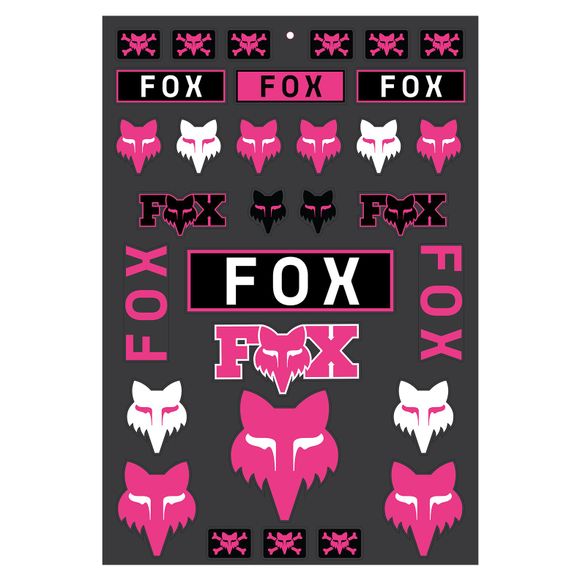 Fox LEGACY TRACK PACK sticker sheet - PinkRef: fx4924 / 32536-170-os
