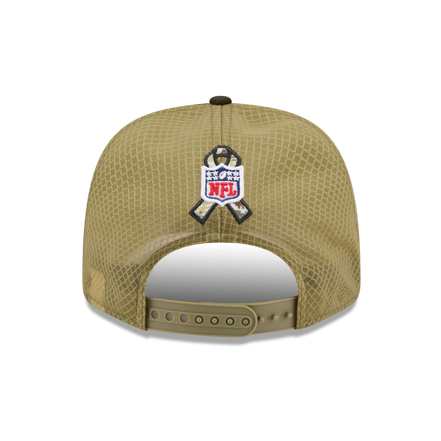 Miami Dolphins 2025 NFL Salute to Service 9SEVENTY Trucker Snapback Cap Olive