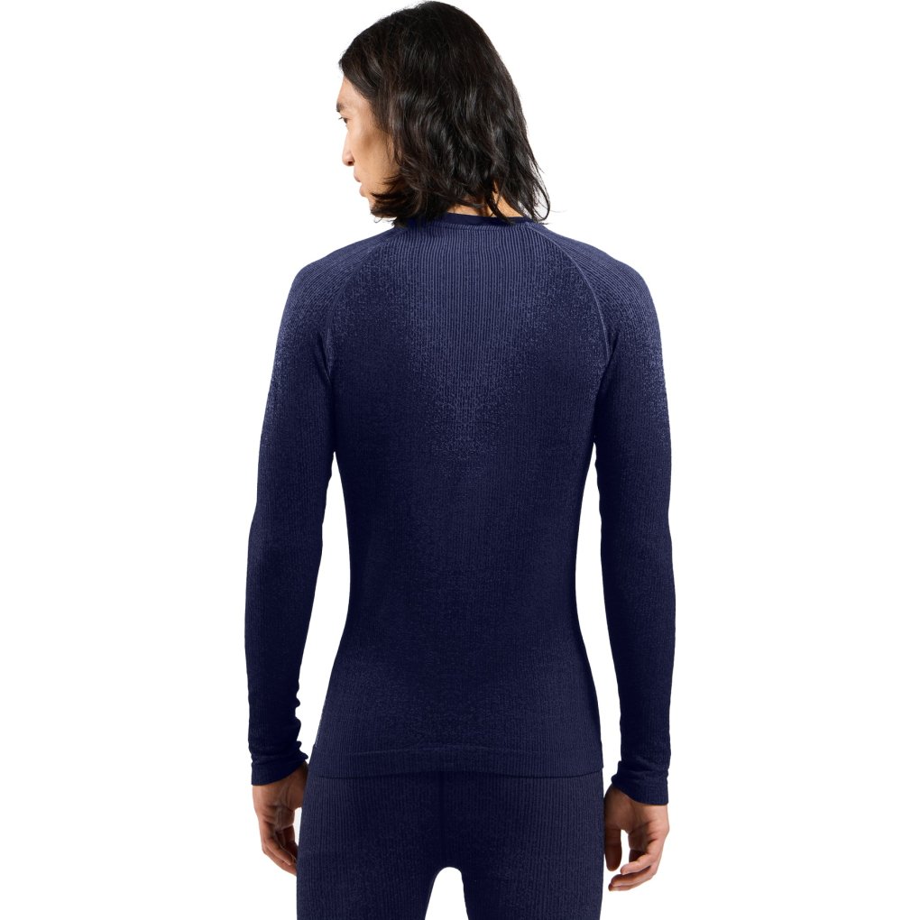 Odlo POW Blackcomb Crew Long-Sleeve Base Layer Top Men - skipper blue