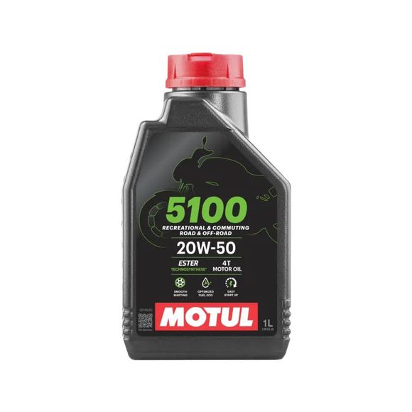 Motul 5100 20W50 4T 1L Universal engine oilRef: MOT0141 / 109944