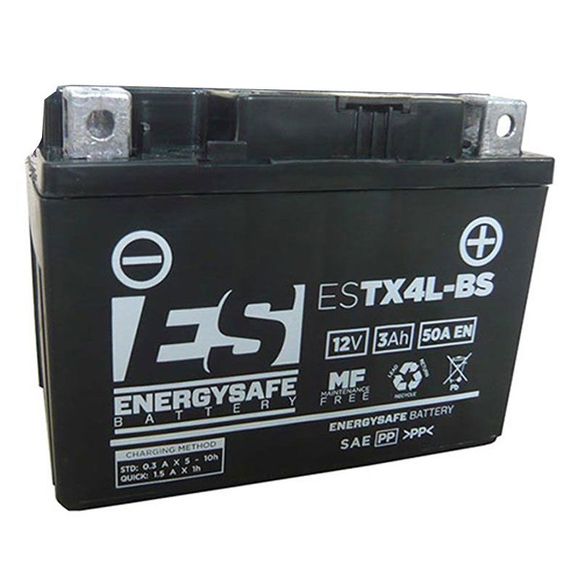 EnergySafe YTX4L-BS (FA) Battery Closed Type Acid Maintenance-free/Ready to UseRef: E4846F