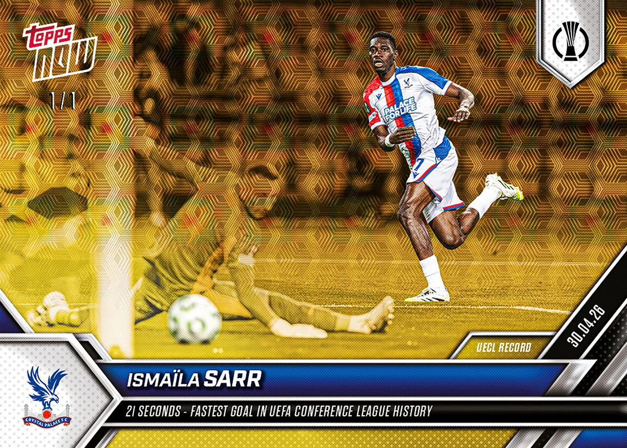 Ismaïla Sarr - 2025-26 UECL Topps NOW® - Card 9 - PR: 206