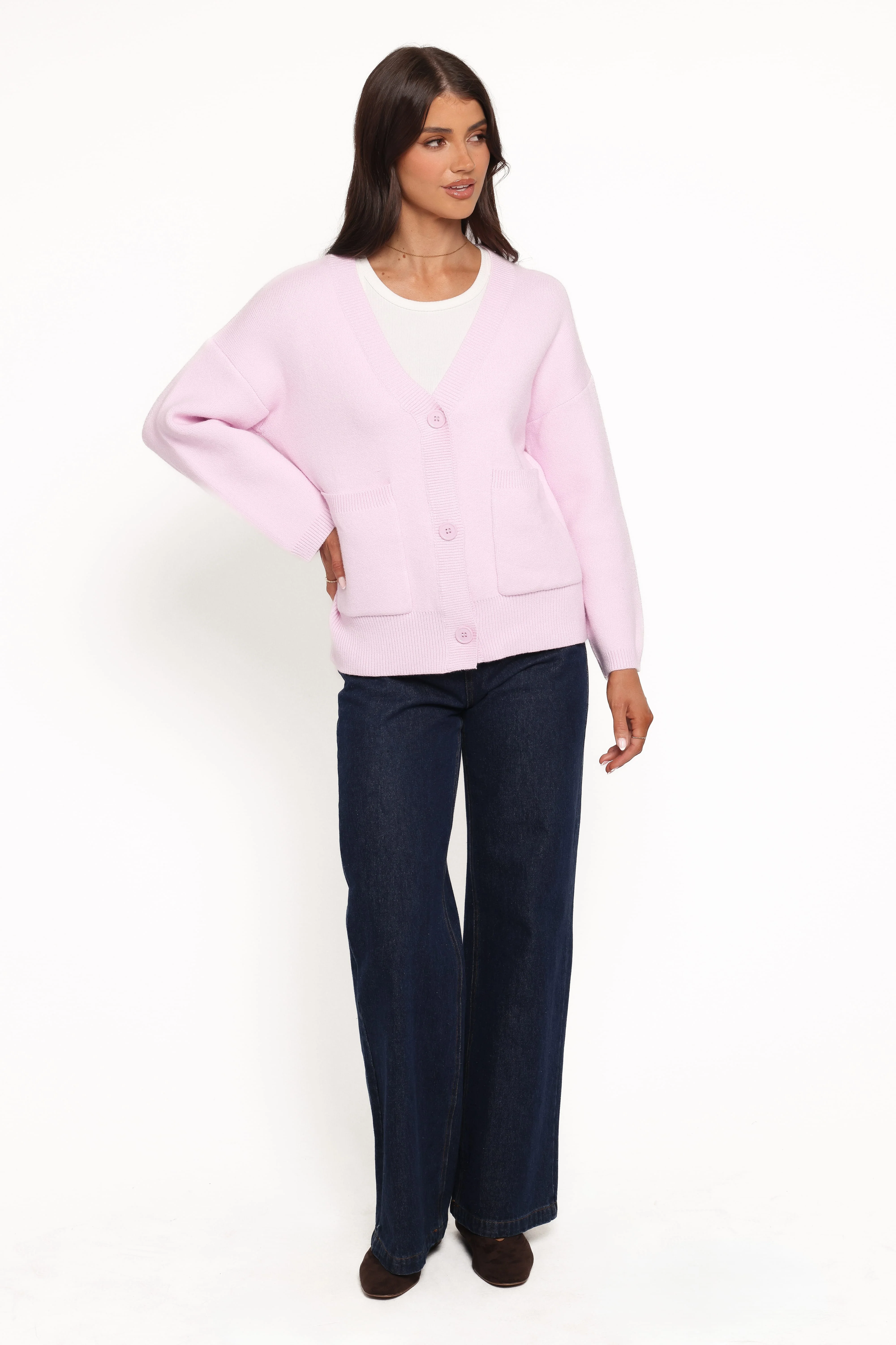 Jayden Cardigan - Pale Pink