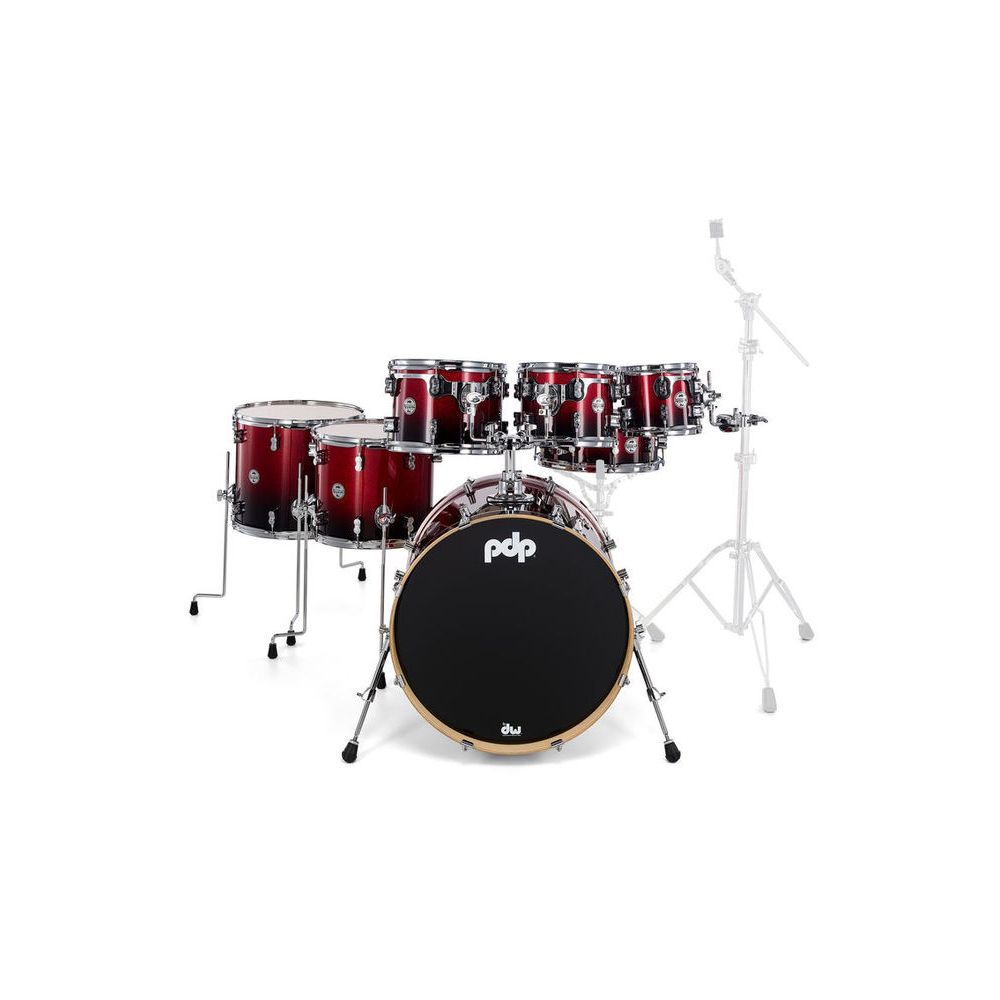 DW PDP CM7 Red to Black – Thomann Ireland