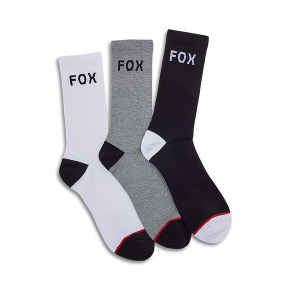 Fox CREW Socks (Pack of 3) - GrayRef: FX4848