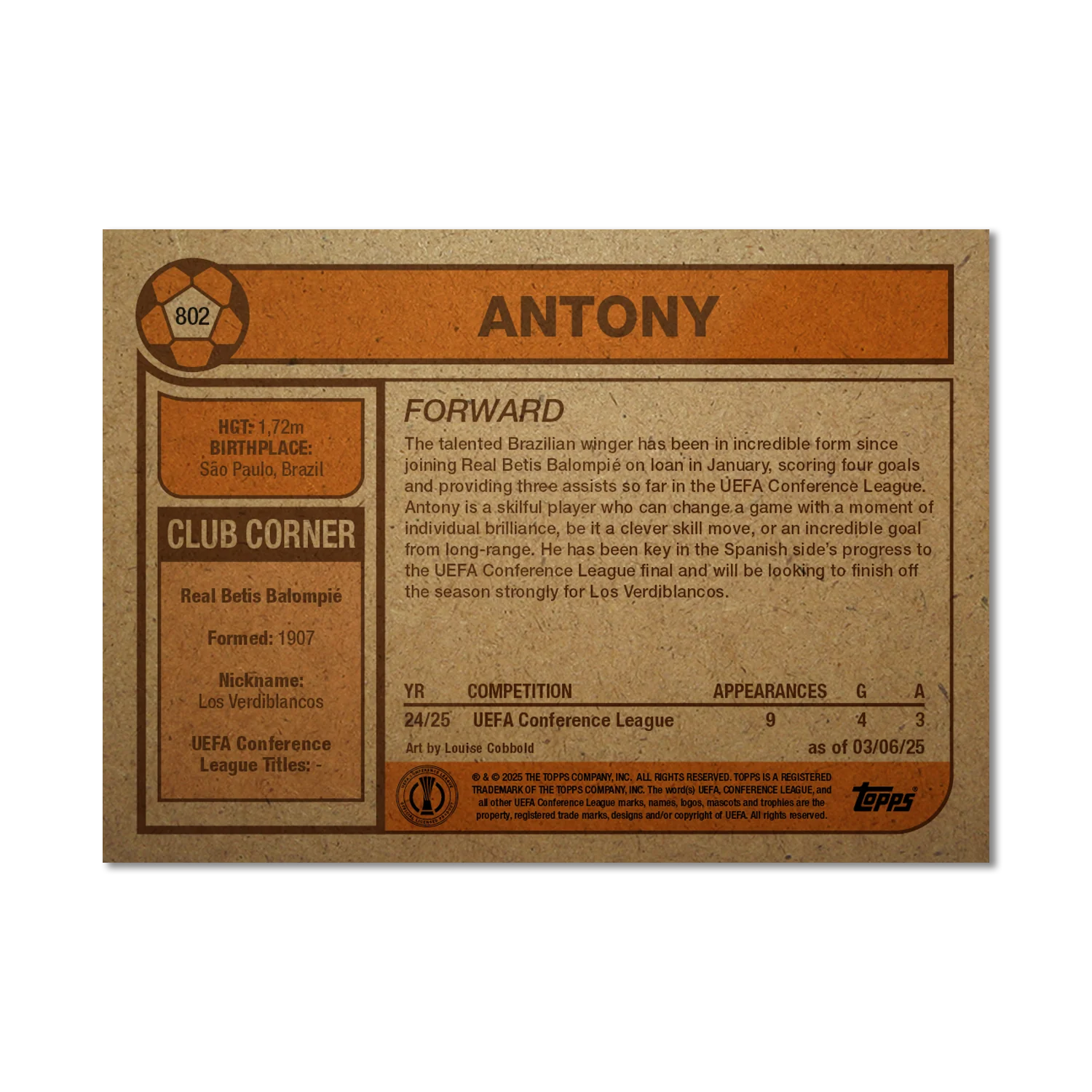 Antony - 2025 UCC Living Set® - Card 802