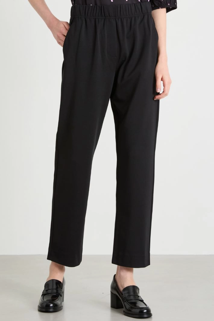 Jersey trousers - BLACK