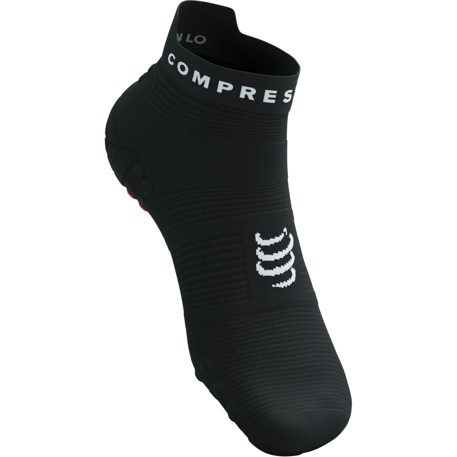 Compressport Pro Racing Compression Socks v4.0 Run Low - black/white/core red