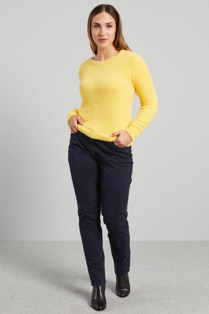 Brushed sweater - YELLOW