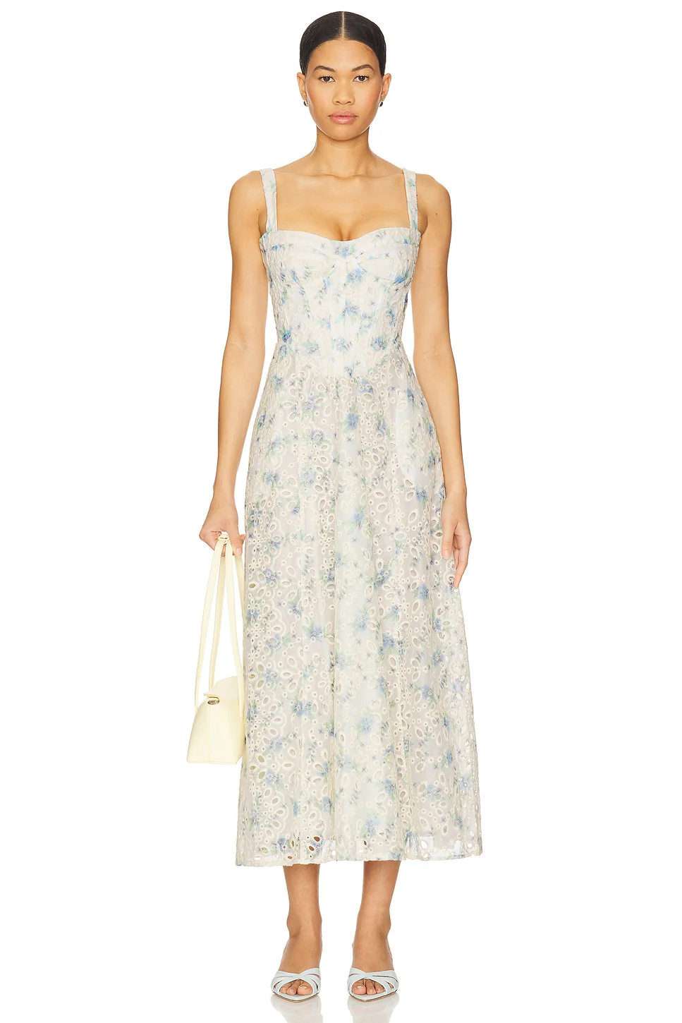 Adaline Broderie Midi Dress