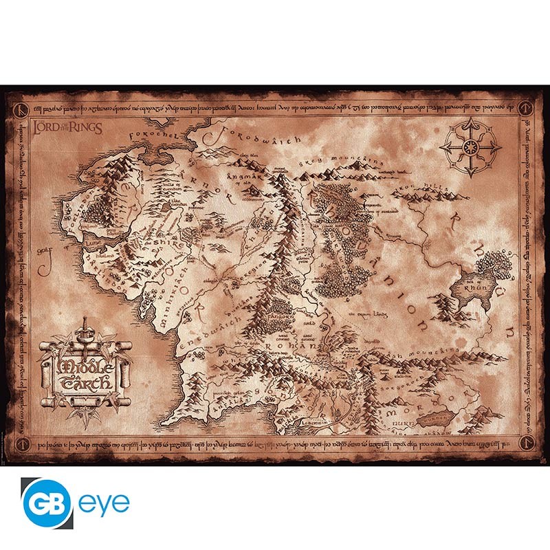 LORD OF THE RINGS Poster Map - Abystyle