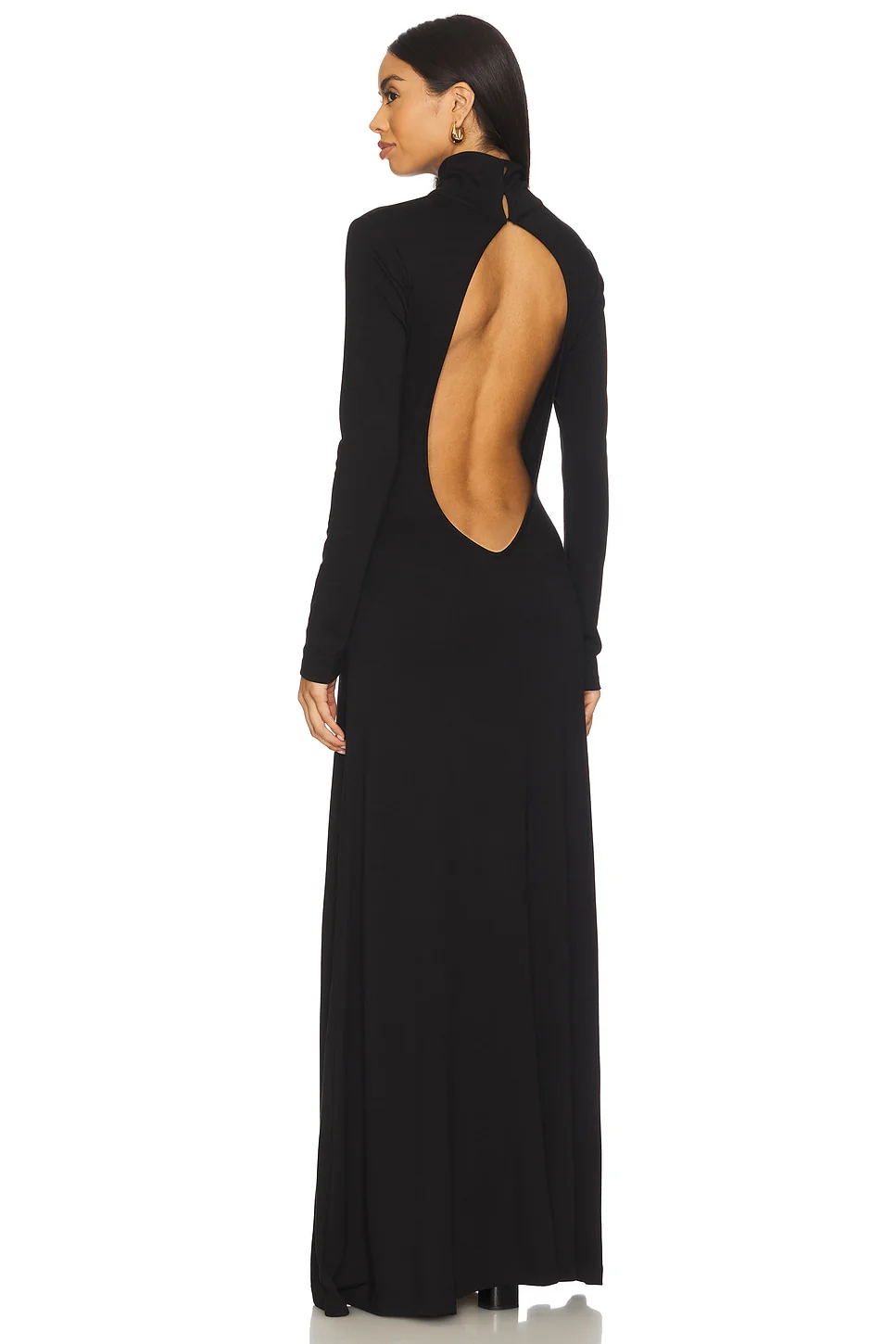 Backless Turtleneck Dress