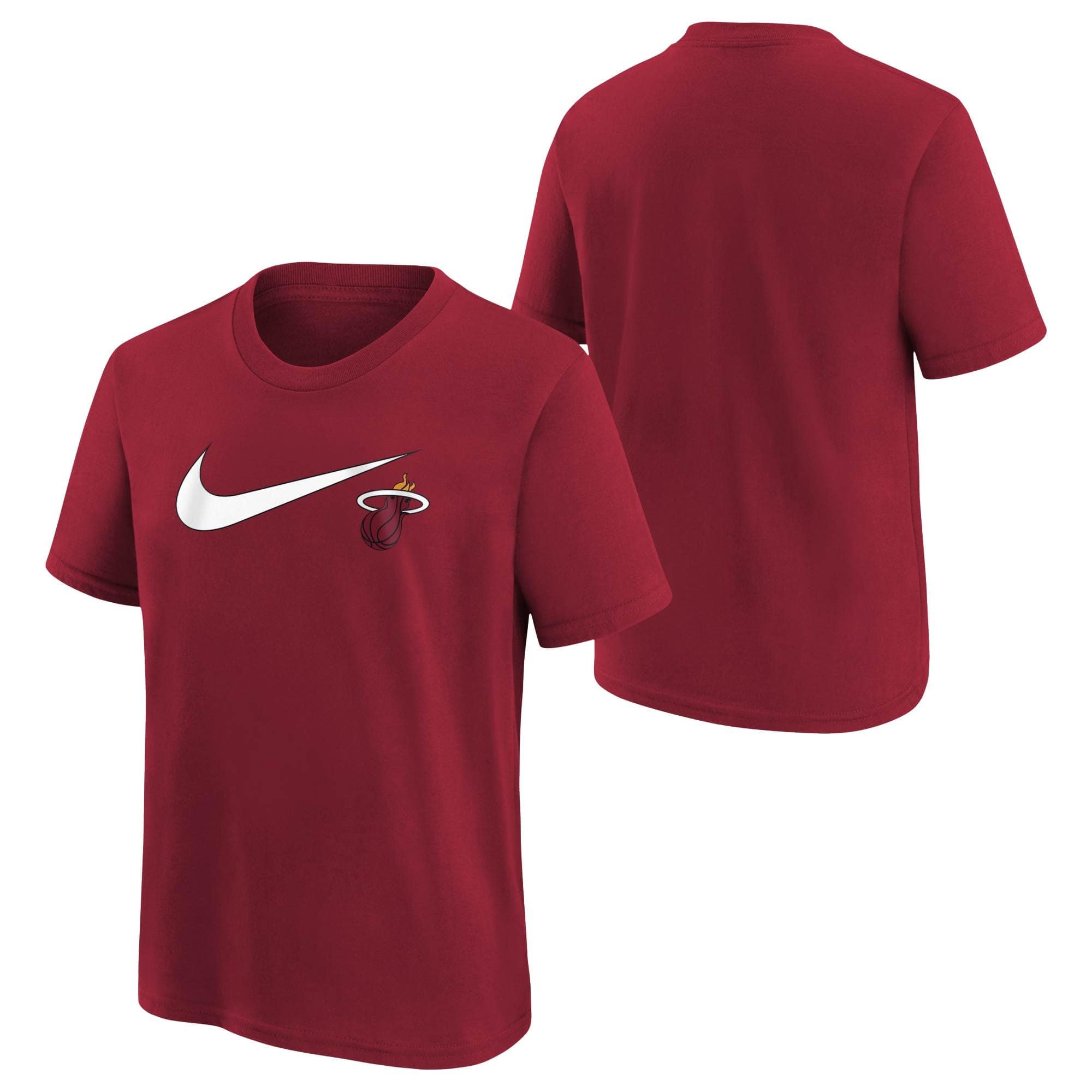 Miami Heat Nike Swoosh Logo NBA T-Shirt Red (YOUTH)