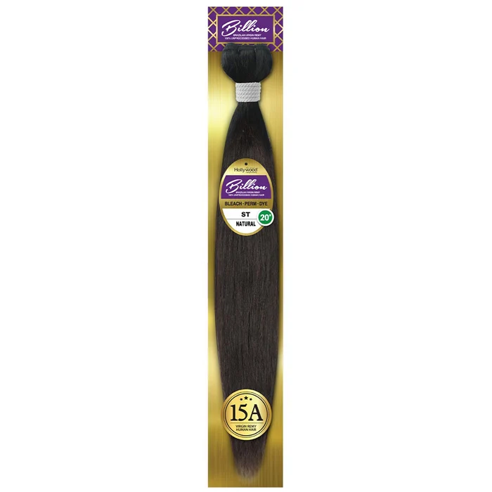 Hollywood Billion 15A Brazilian Virgin Remy 100% Unprocessed Human Hair Weave - STRAIGHT 10-28