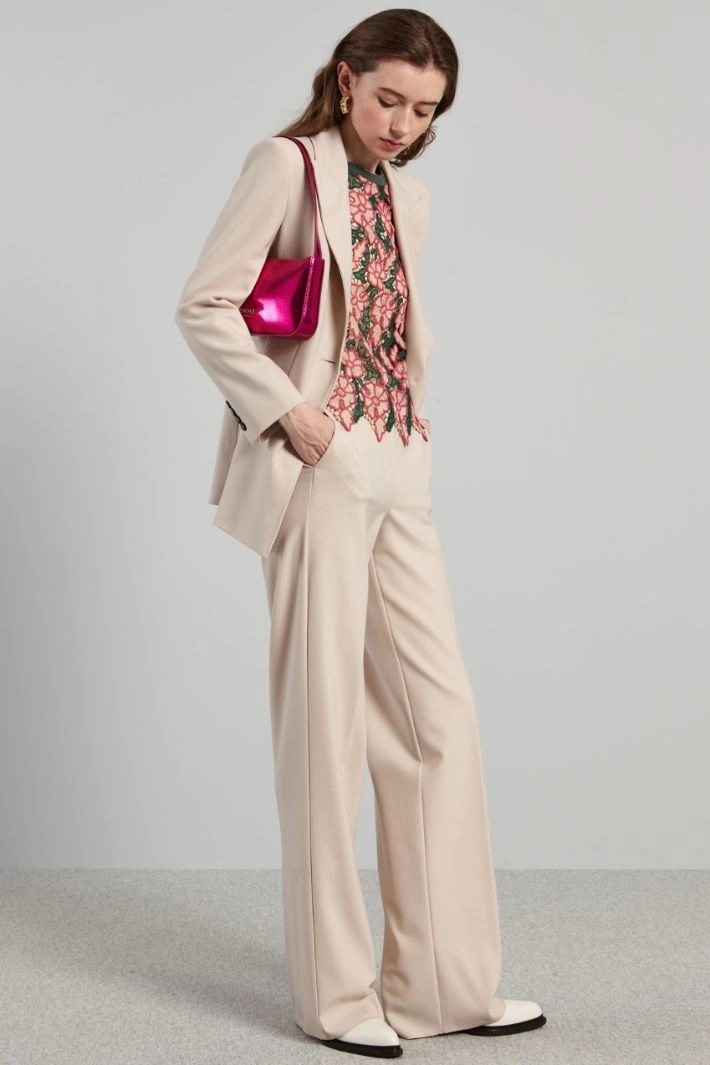 Single-breasted blazer - ECRU