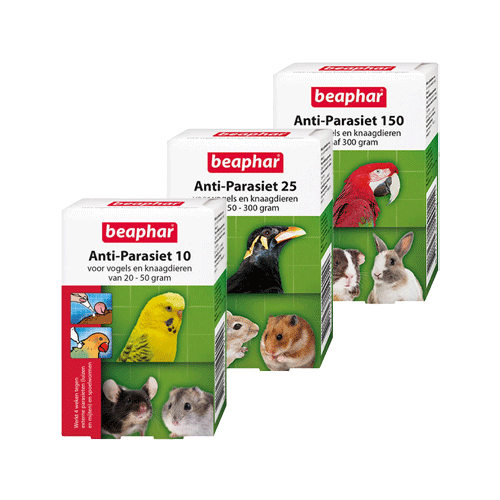 Beaphar Anti-Parasite 10 - Rodents/Birds - 20-50 grams - 2 pipettes