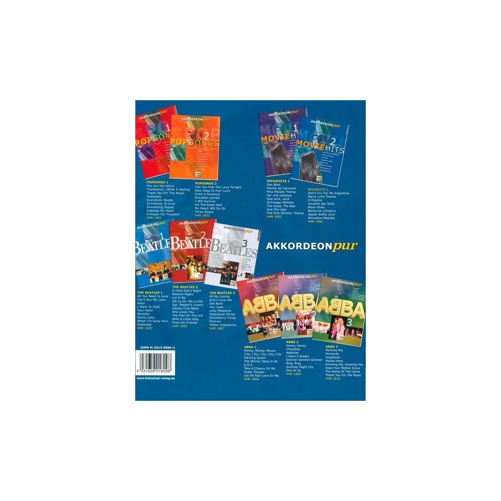 Holzschuh Verlag Akkordeon Pur Abba 2 – Thomann Ireland