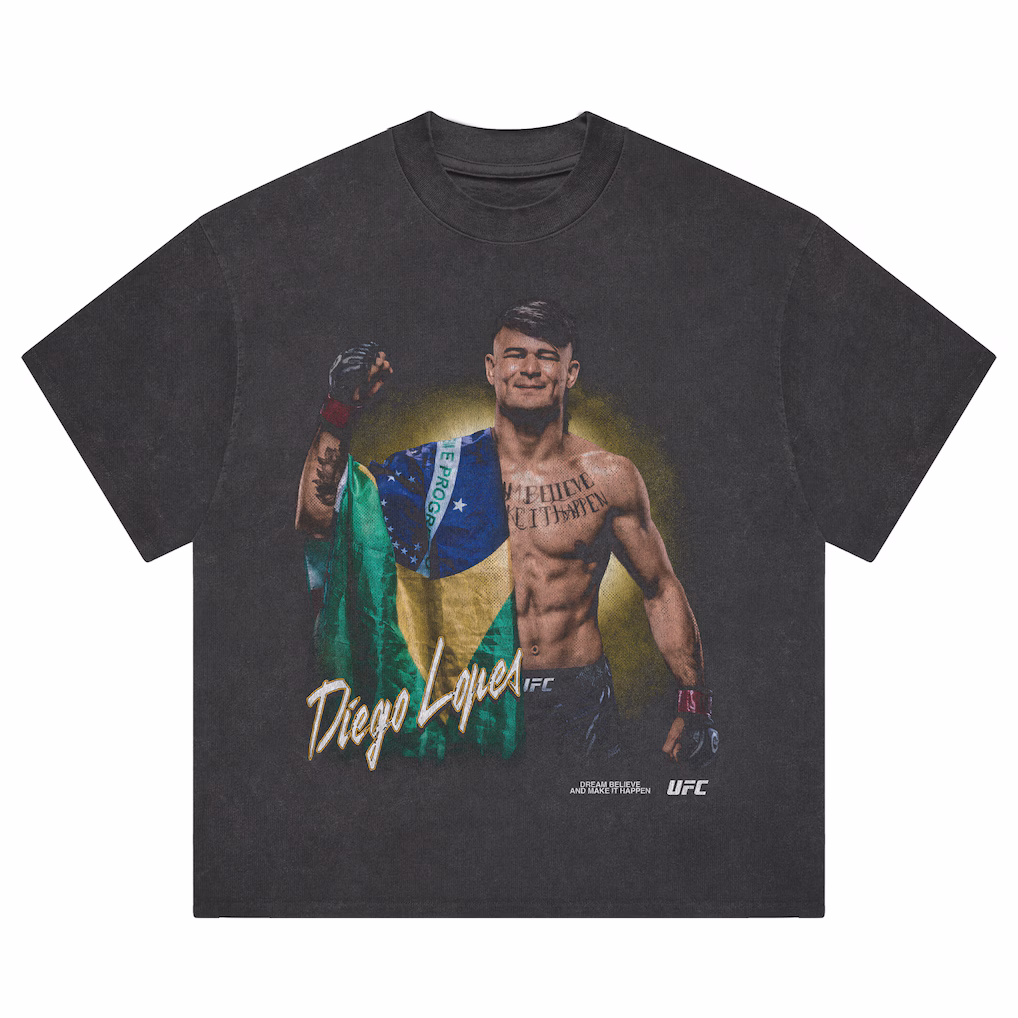 Men's Heather Black Diego Lopes Make It Happen Boxy T-Shirt