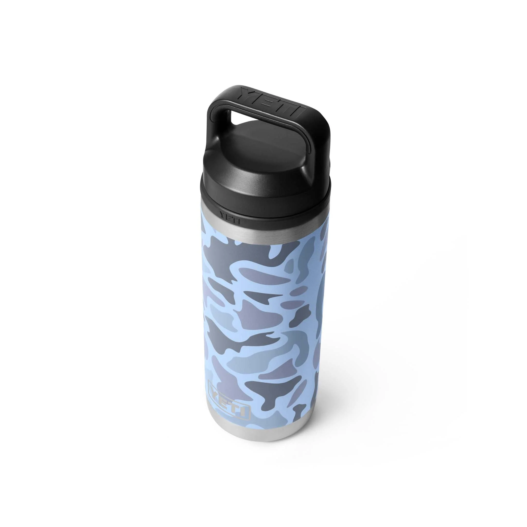YETI Blue Camo Rambler 18oz Chug Bottle