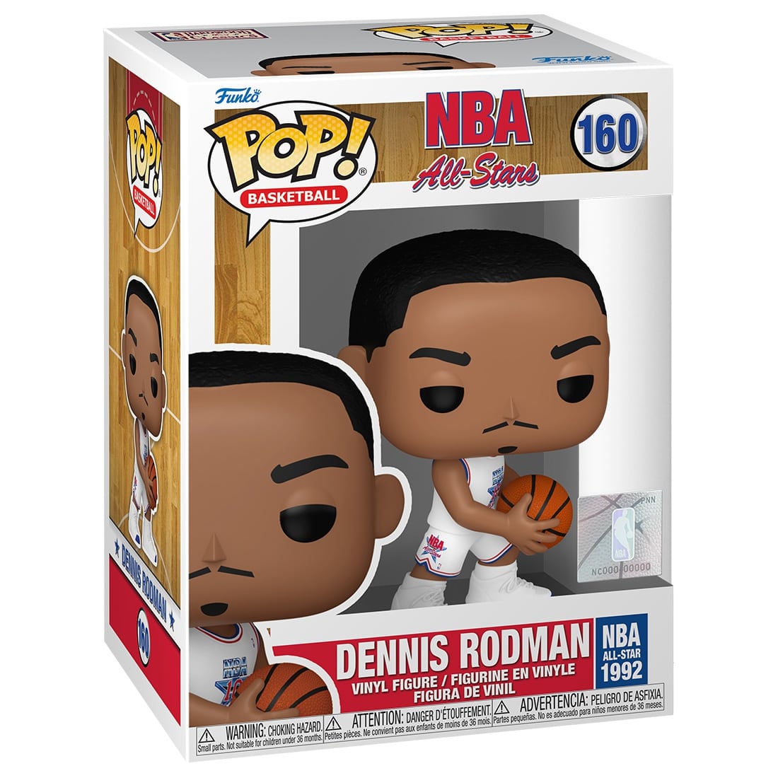 Funko POP! #160 Dennis Rodman Detroit Pistons 1992 NBA All-Star NBA Figure