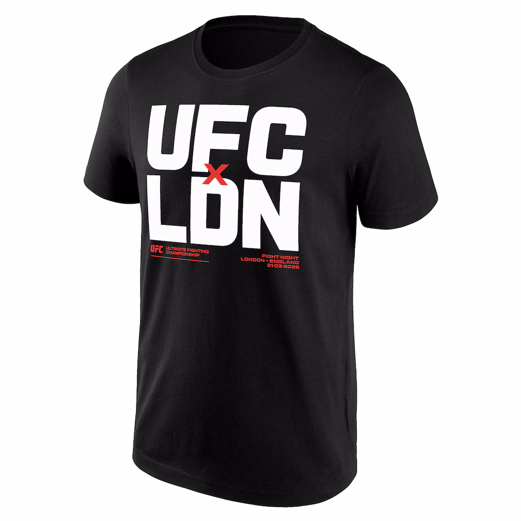 UFC London Fight Night LDN Graphic T-Shirt - Black - Mens