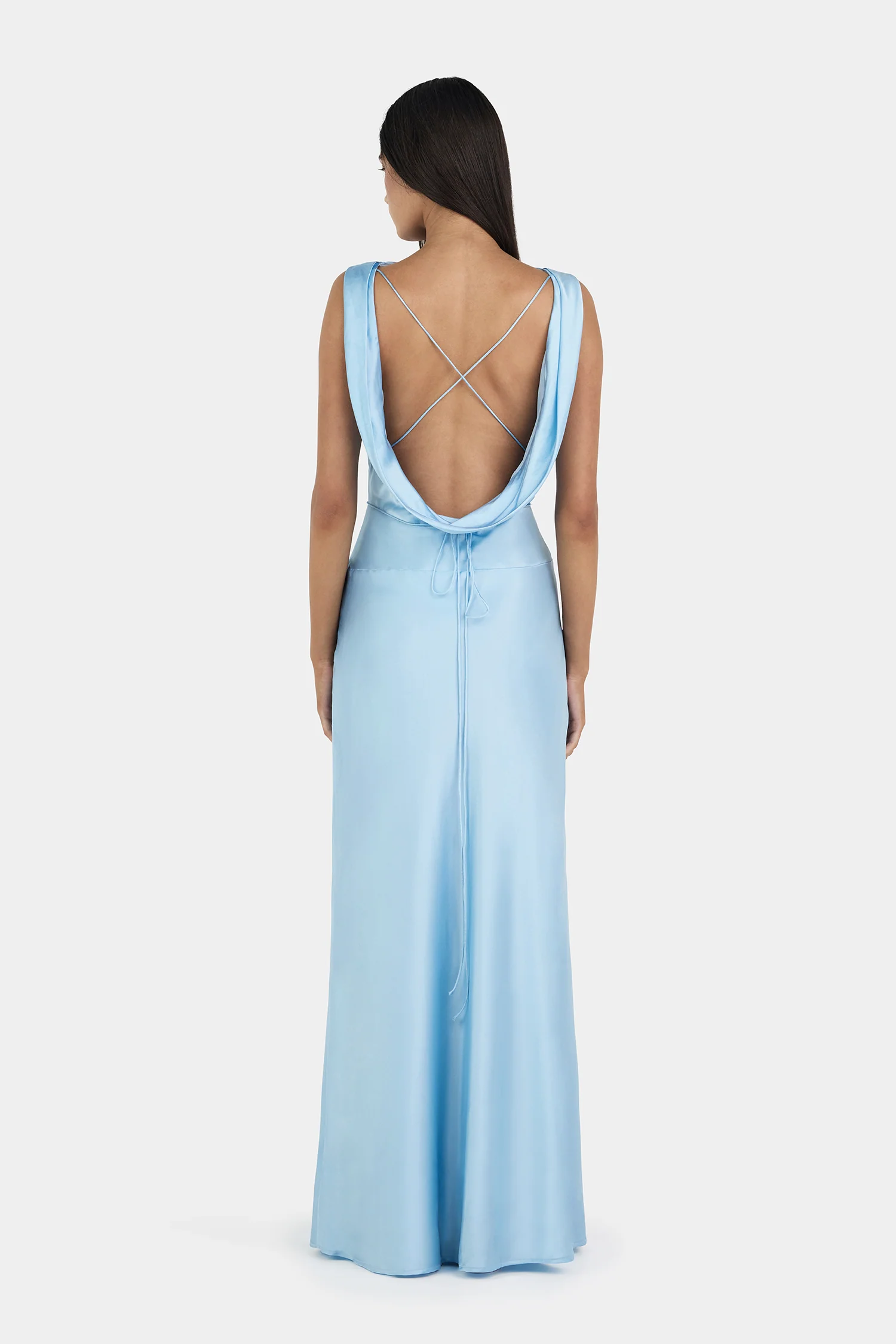 Clara Bias Dress Cornflower