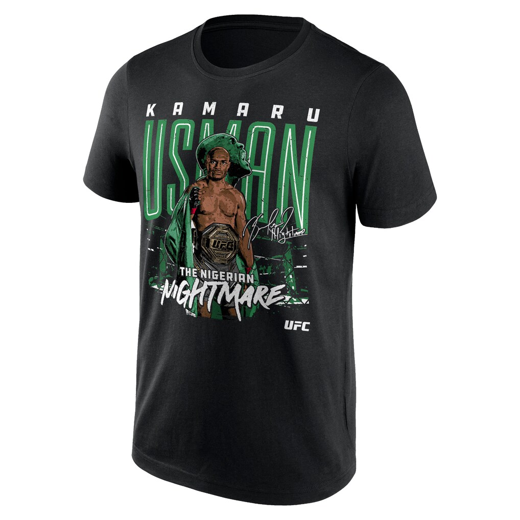 UFC Kamaru Usman Nightmare T-Shirt - Black - Mens