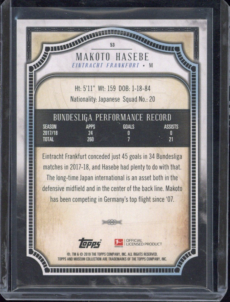 2019 Topps Museum Bundesliga Makoto Hasebe /25 #53