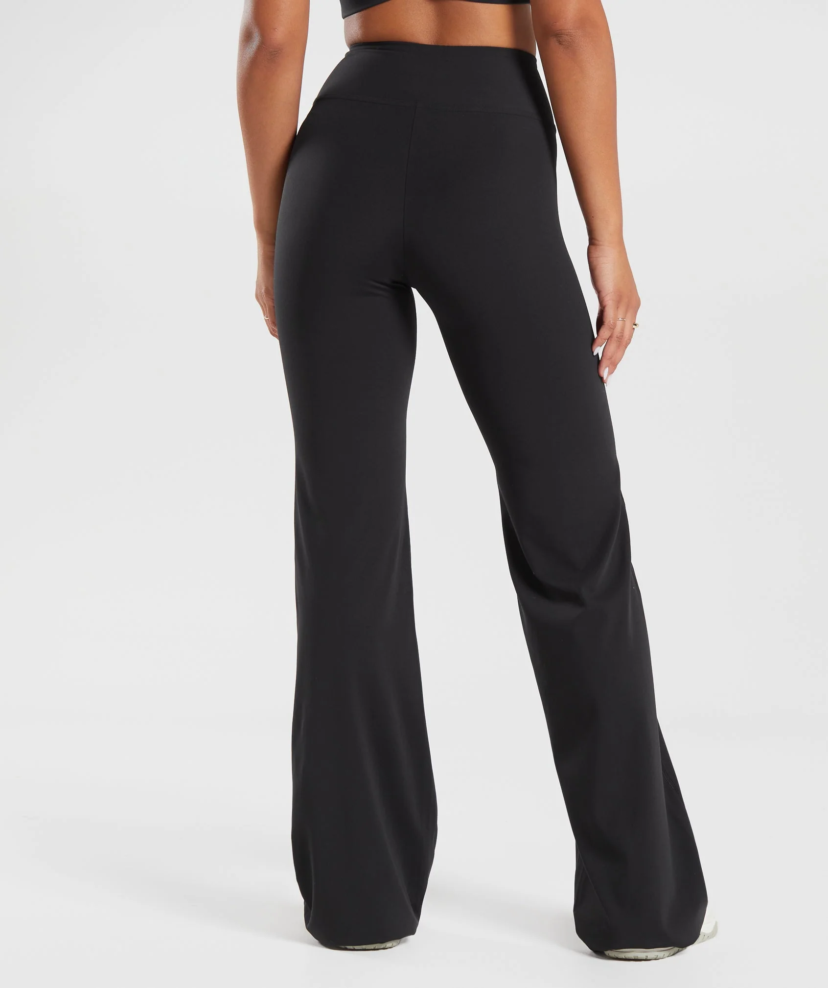 Crossover Tall Flared Leggings Black