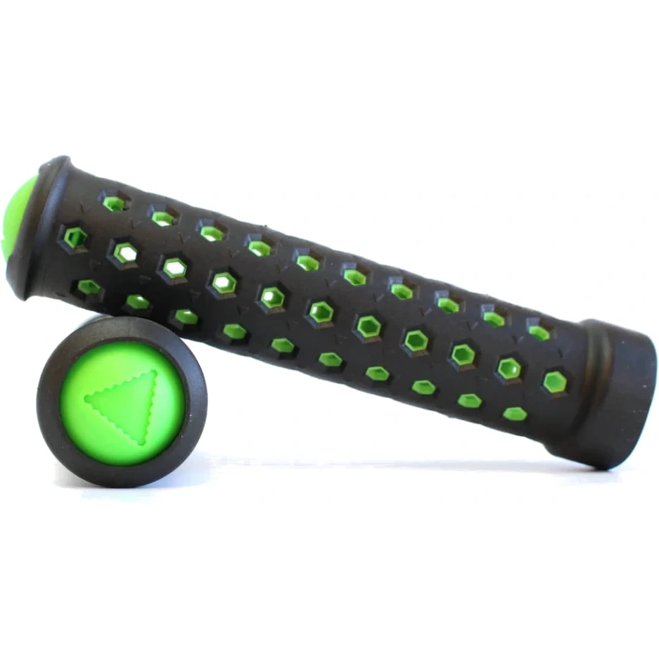 Fabric Slim Handlebar Grips - black/green