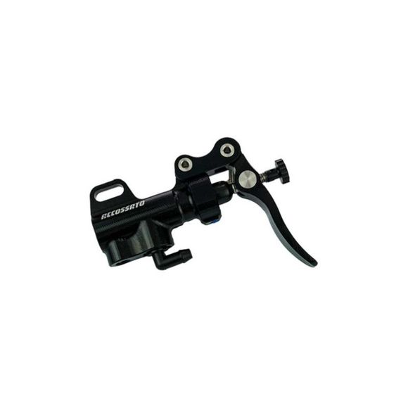 Accossato Rear Brake Master Cylinder Thumb Lever Long with Universal Bracket - BlackRef: Acc0012 / Bp002