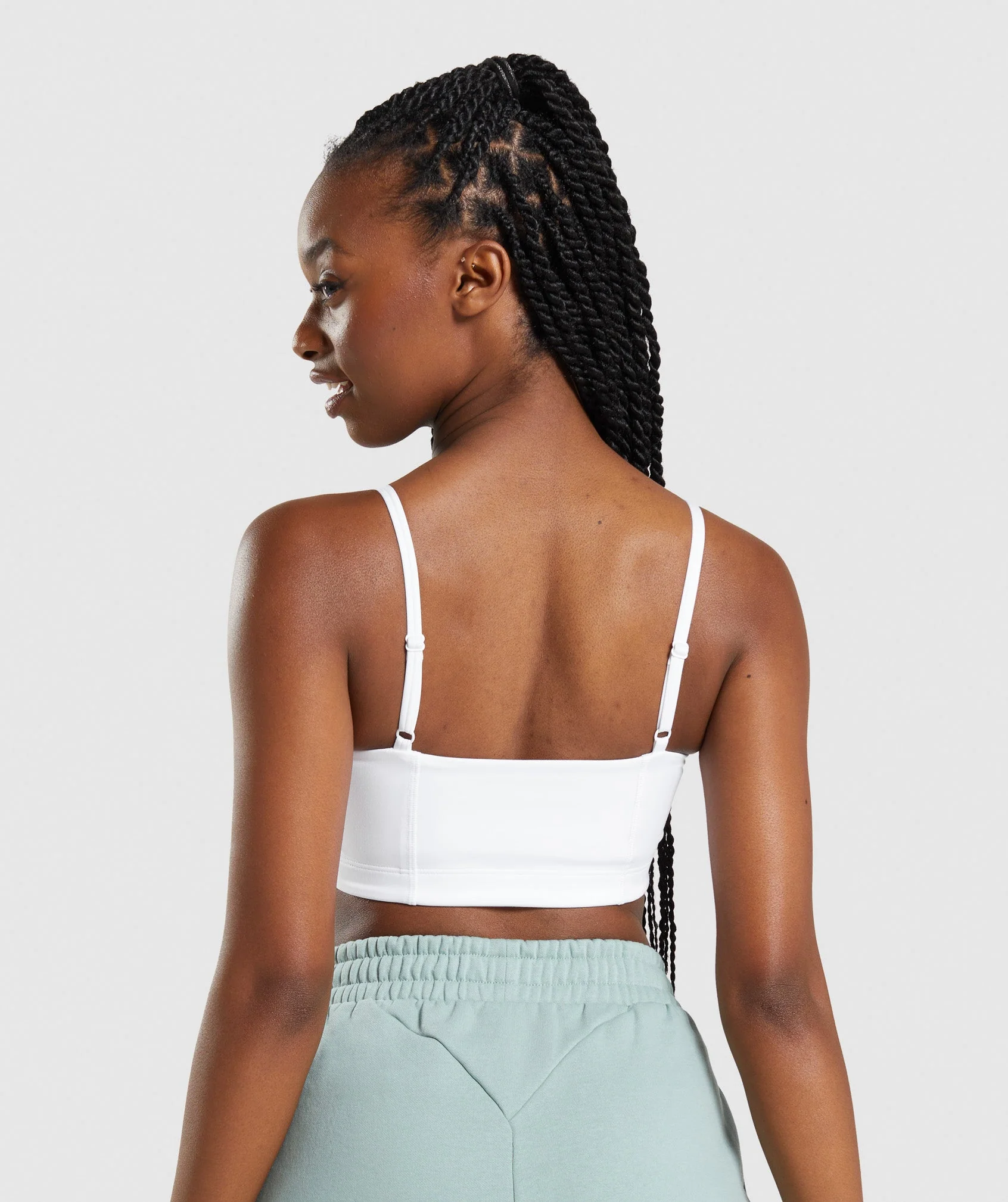 Bandeau Sports Bra White