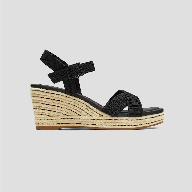 Round-toe Wedge Sandals (Sally Pro)