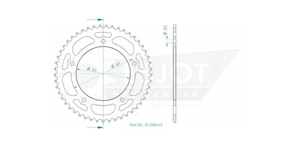 Esjot crown 49 teethRef: Esjo00032A / 12113008