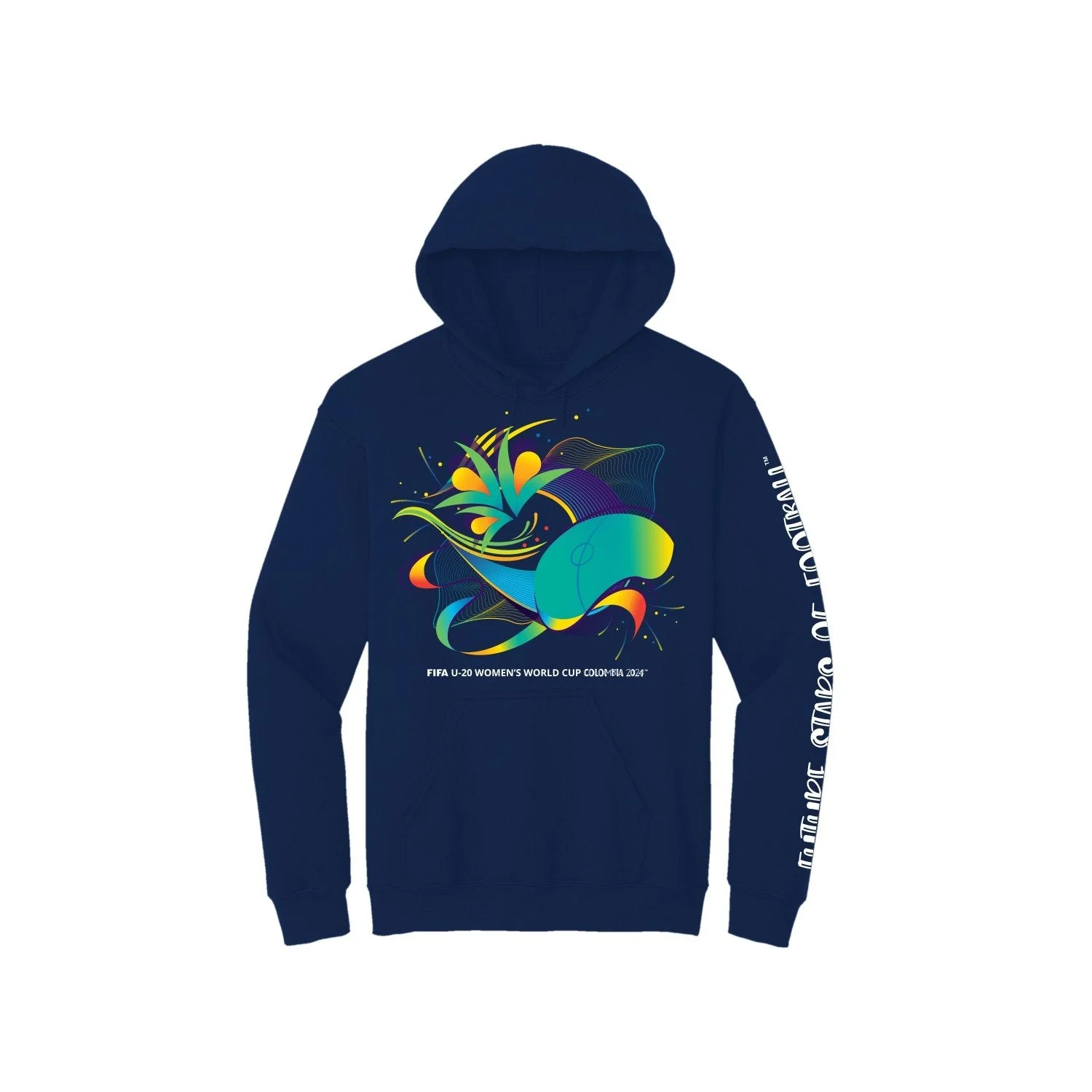 World football competition U-20 Women's World Cup Colombia 2024™ Blue Graphic Hoodie - Unisex