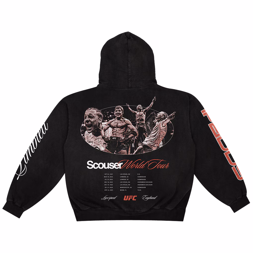 UFC Paddy Pimblett UFC 324 World Tour Hoodie - Black - Mens