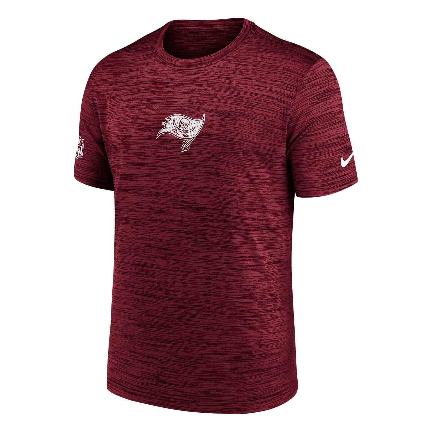 Tampa Bay Buccaneers 2025 NFL Sideline Nike Velocity Performance T-Shirt Red