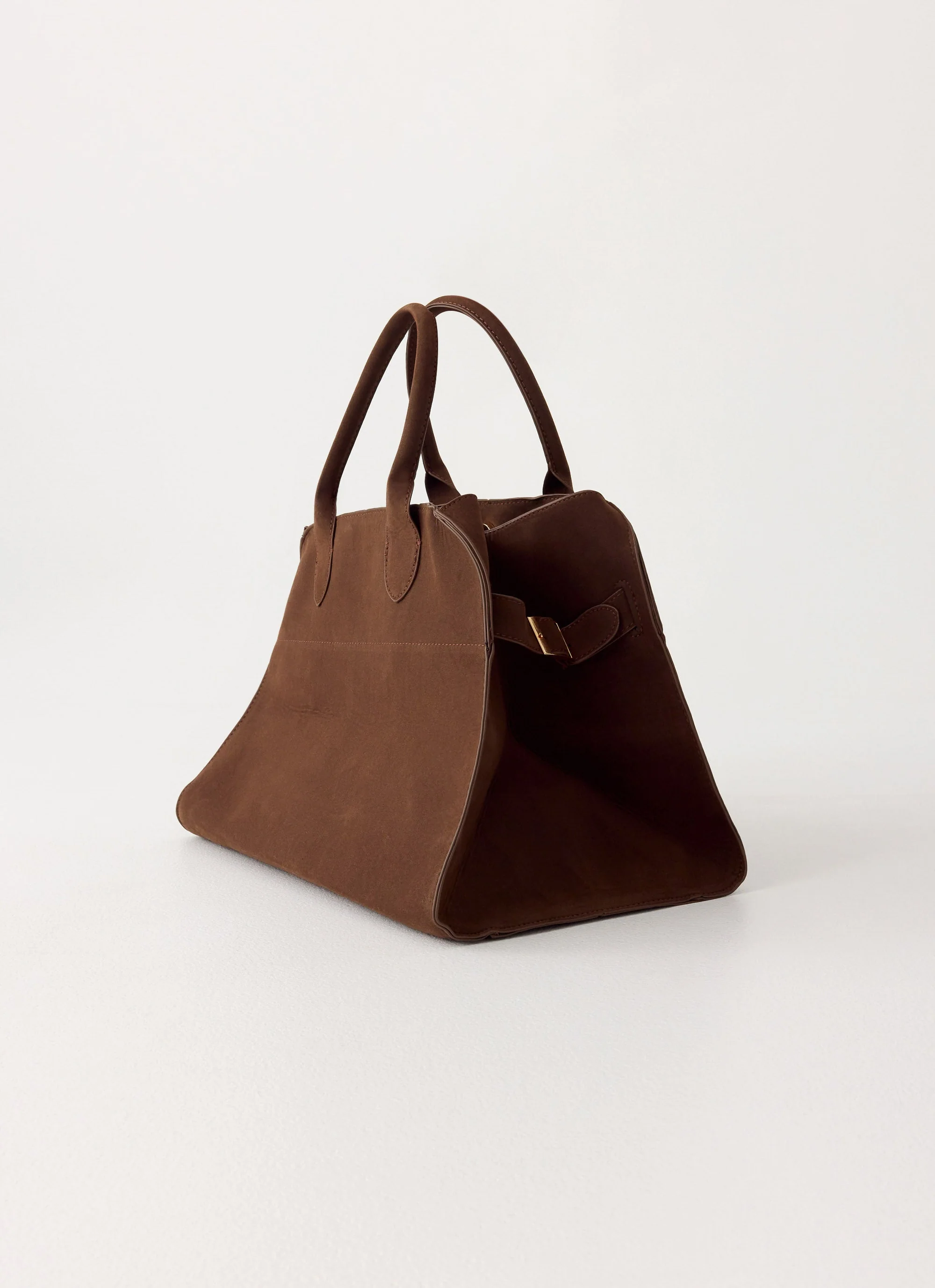 Twilight Drift Faux Suede Bag - Espresso