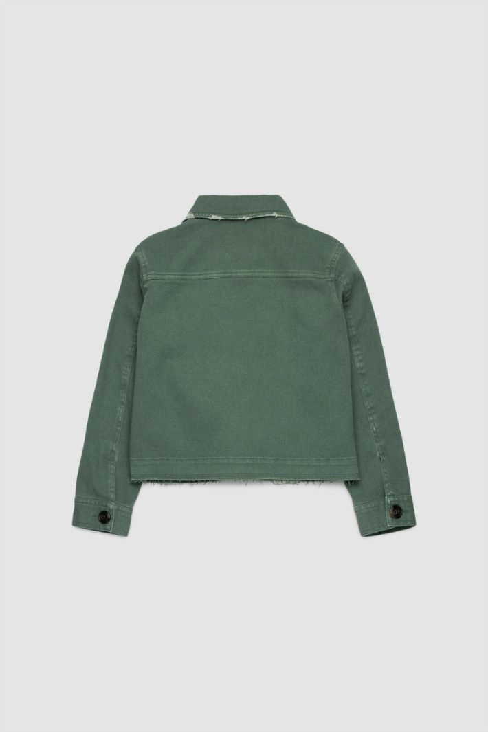 Jacket with patch pockets KID - GREEN