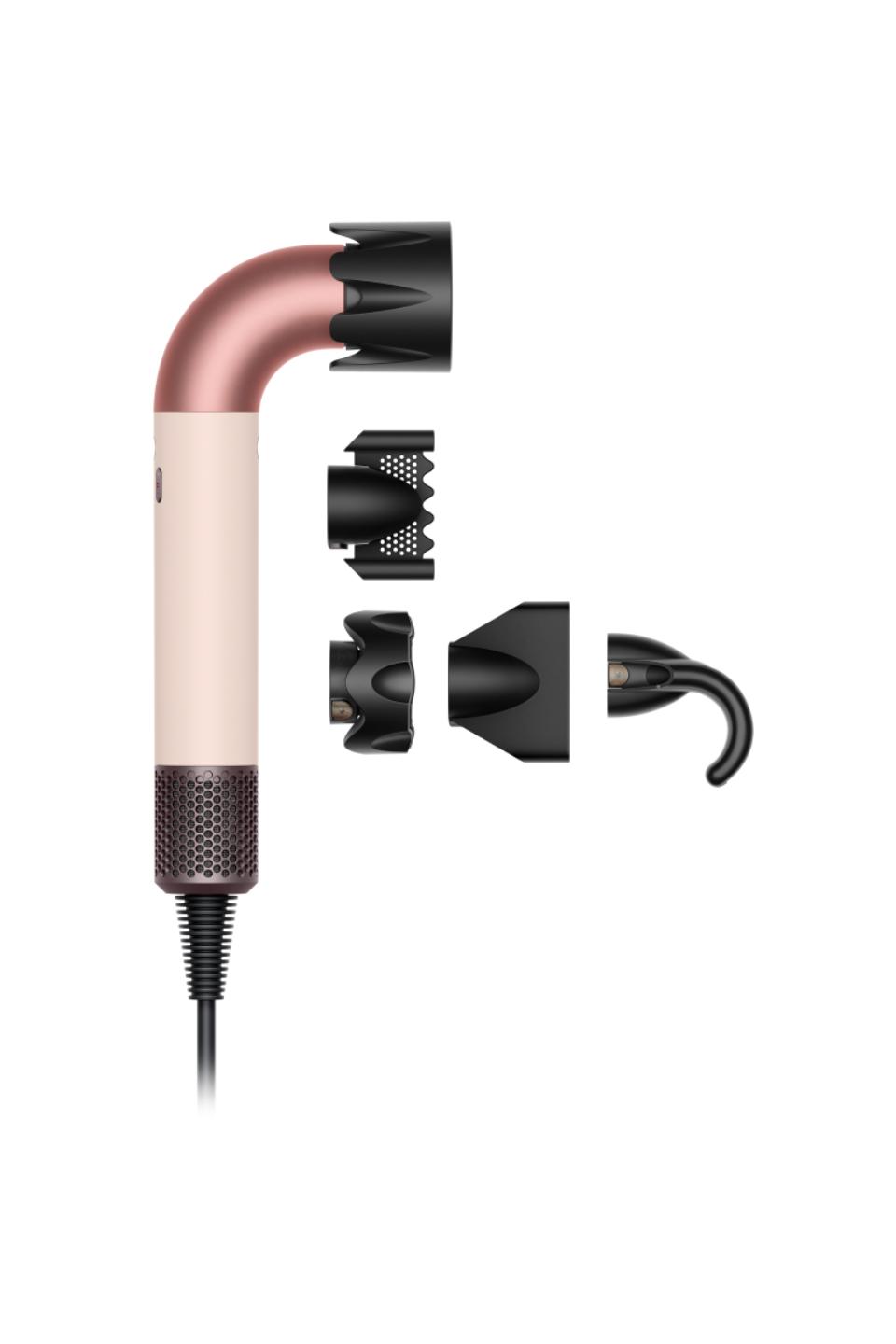 New Dyson Supersonic hair dryer C Straight+Wavy (Ceramic Pink/Rose Gold)