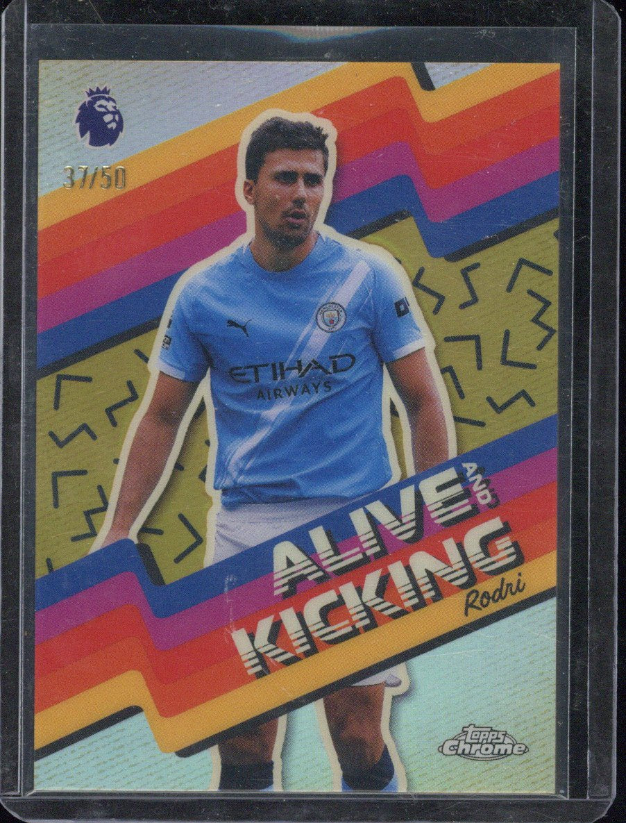 2025-26 Topps Chrome Premier League Rodri Alive and Kicking /50 #AK-4