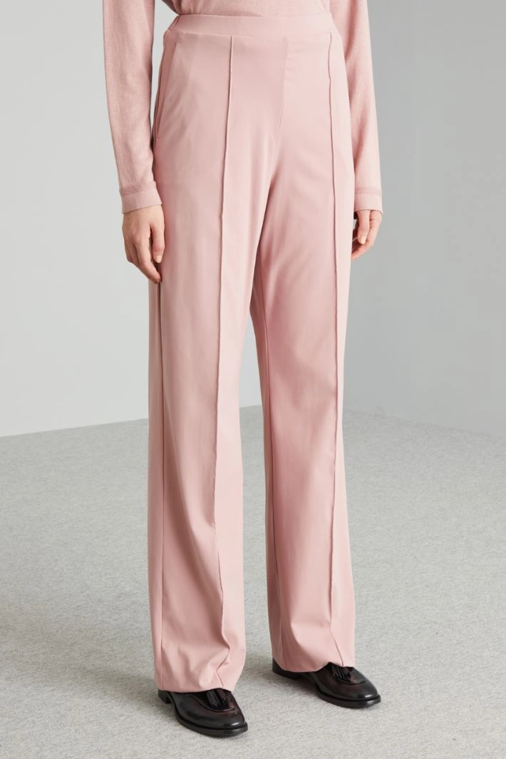 Trousers with elastic waist - PINK