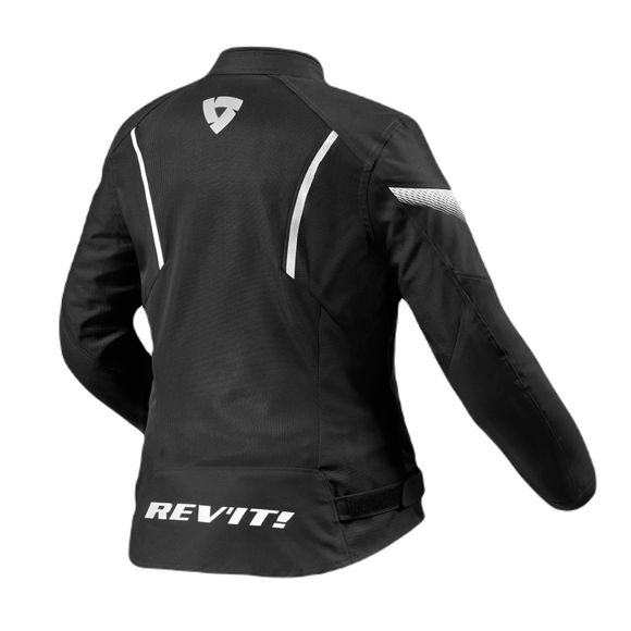 Motorcycle Jacket Rev it CONTROL AIR H2O LADIES - Black / WhiteRef: RI1595